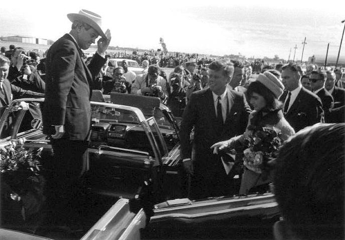 John Connally At Love Field Dallas As Jackie And John Kennedy Enter Limousine 